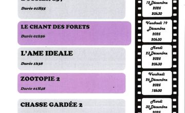 Programme Cinéma maison du Val d'Azun: novembre décembre 2025