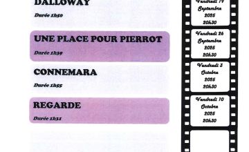 Programme Cinéma maison du Val d'Azun: septembre octobre 2025