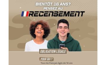 Bientôt 16 ans? Pensez au recensement