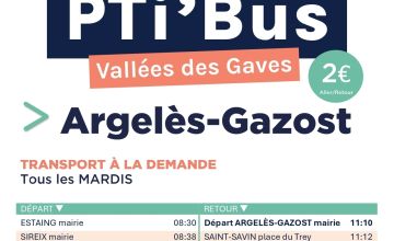 Le PTi'Bus, un nouveau transport intercommunal vers Argelès-Gazost