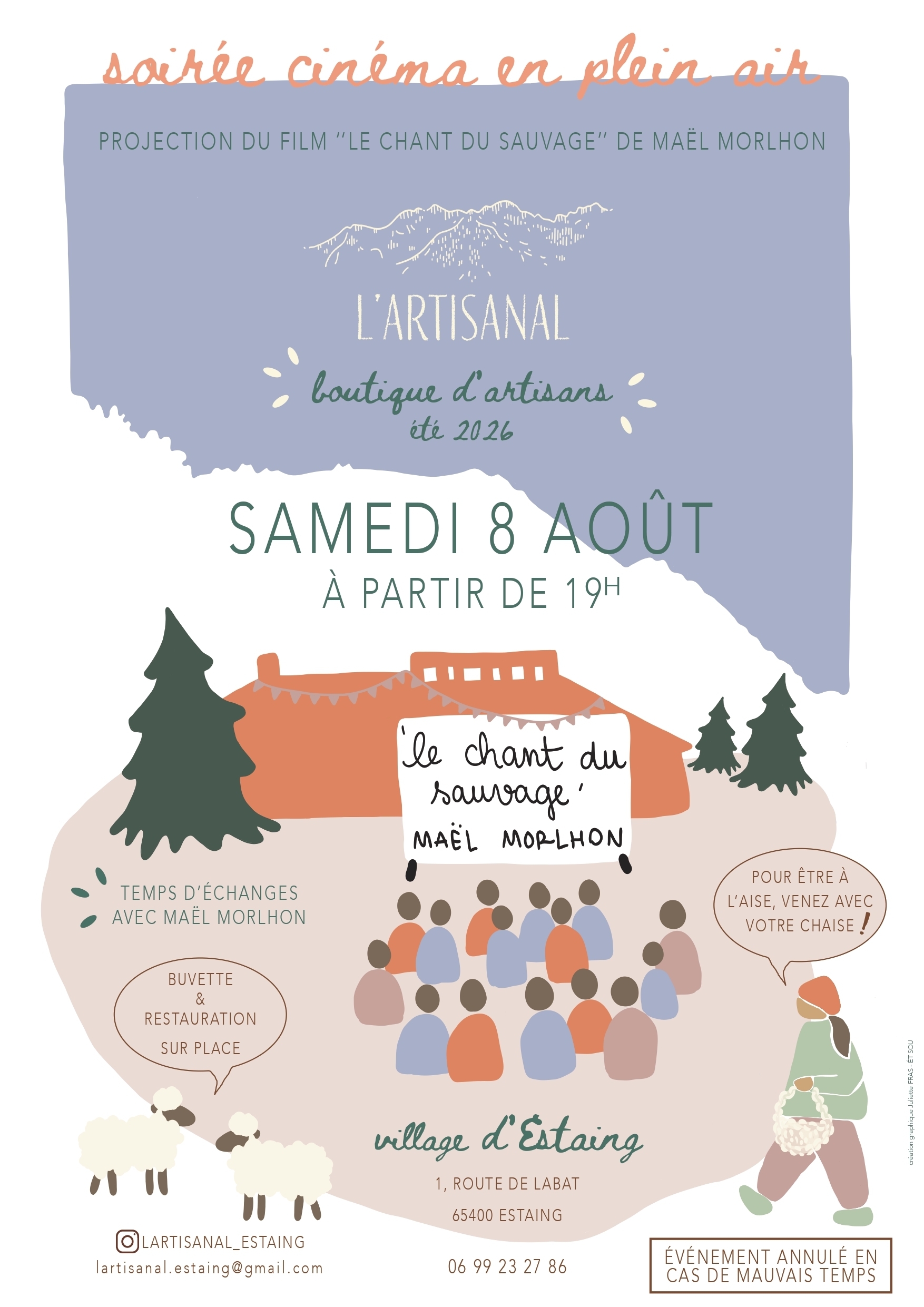 Affiche film eÌ teÌ 2026 lArtisanal