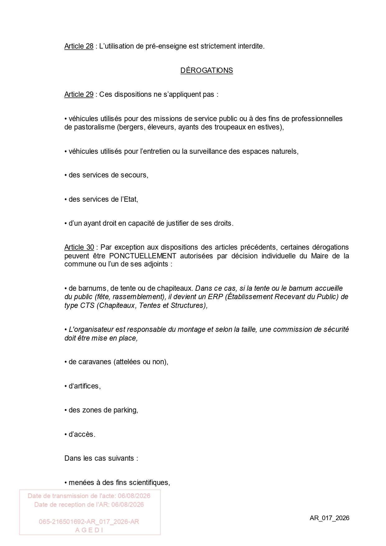 Arrêté lac plan page 0008