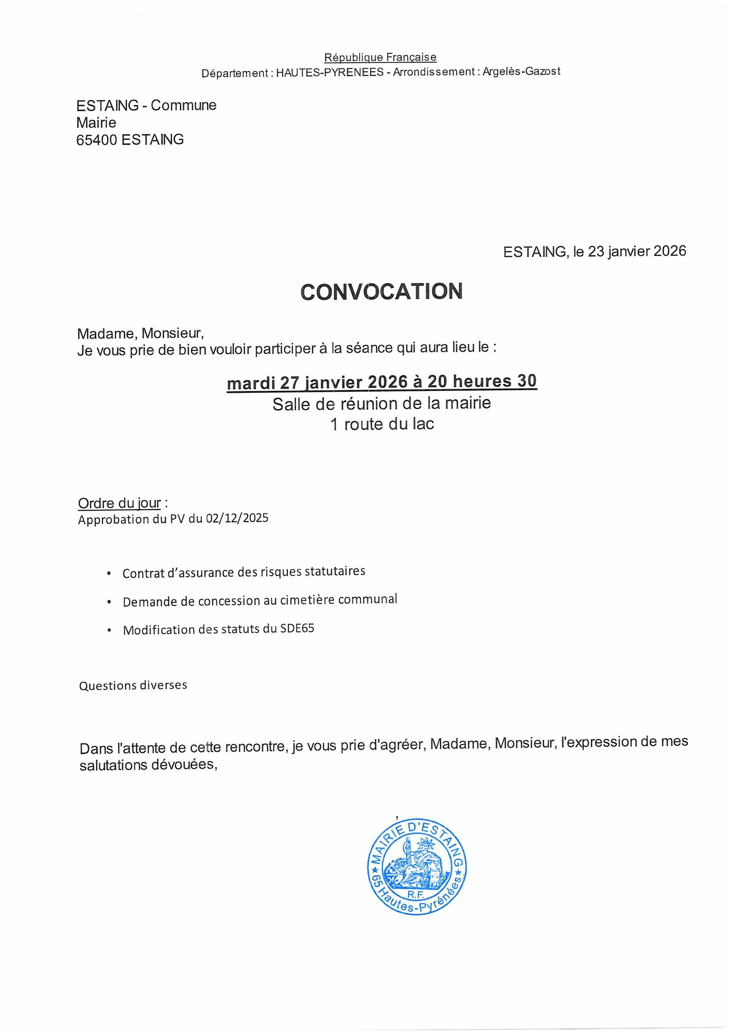 Convocation CM 27 01 26