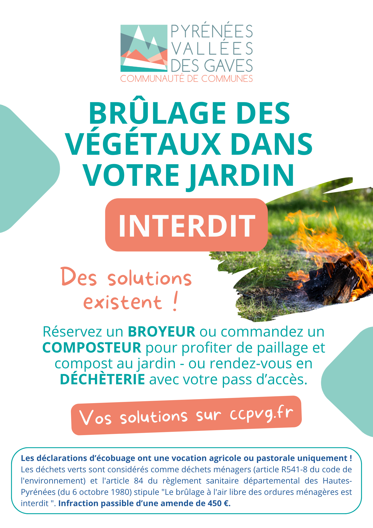 Information brûlage interdit