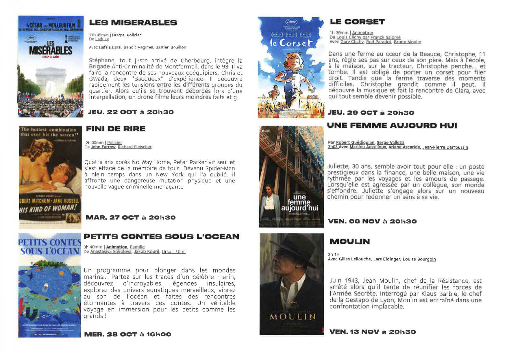 Programme cinéma Maison du Val dAzun du 22 octobre au 1 3 novembre 2026 ok